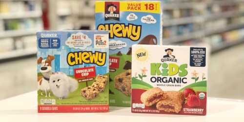 Up to 65% Off Quaker Bars After Cash Back at Target (Just Use Your Phone)
