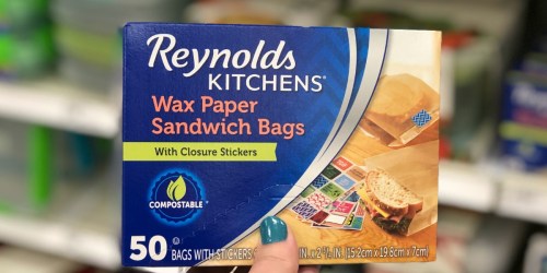 Reynolds Wax Paper Sandwich Bags 50-Count Only $2.59 Shipped on Amazon | Includes Stickers