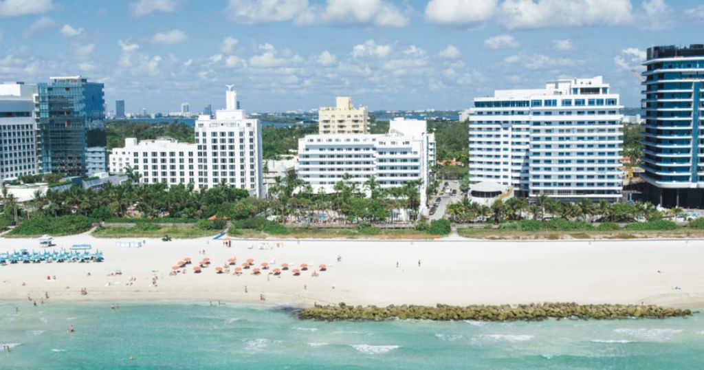 Riu Plaza Miami Beach aerial shot