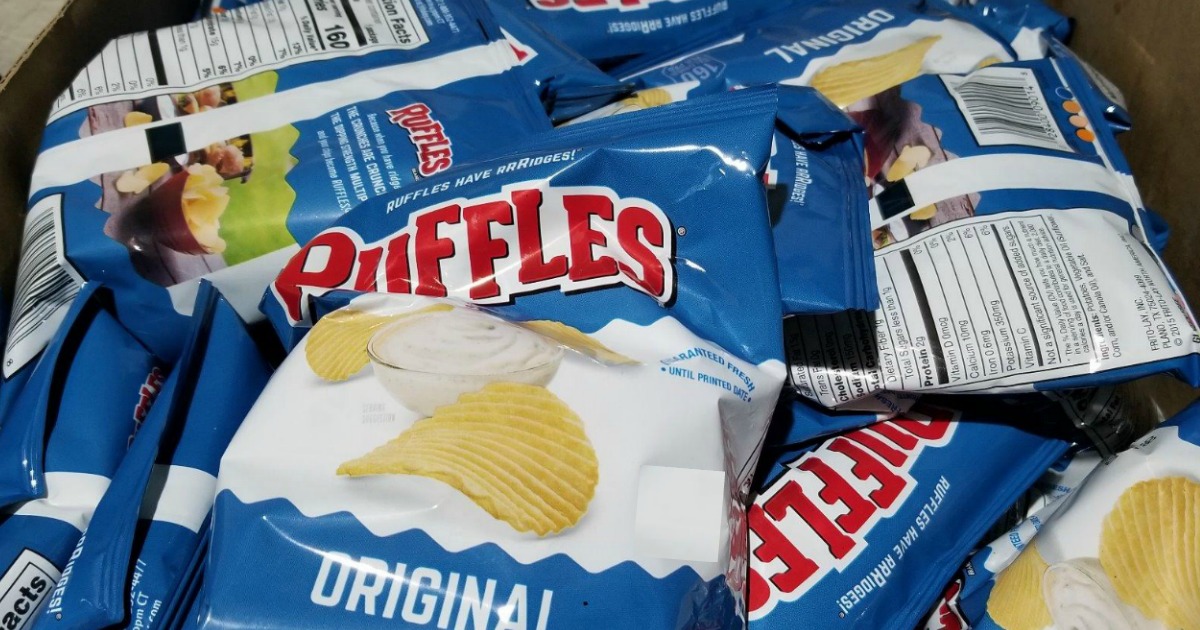Ruffles Potato Chips in box from Amazon