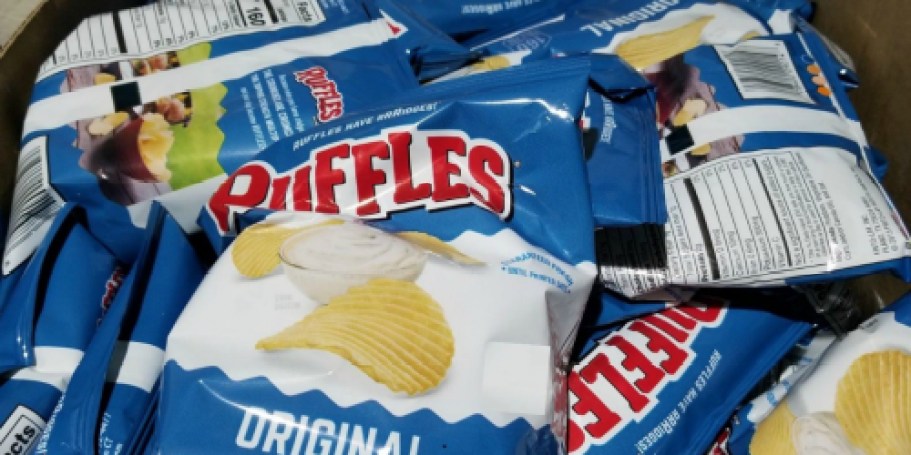 Ruffles Chips 40-Pack Just $14.42 Shipped on Amazon (Only 36¢ Per Bag)