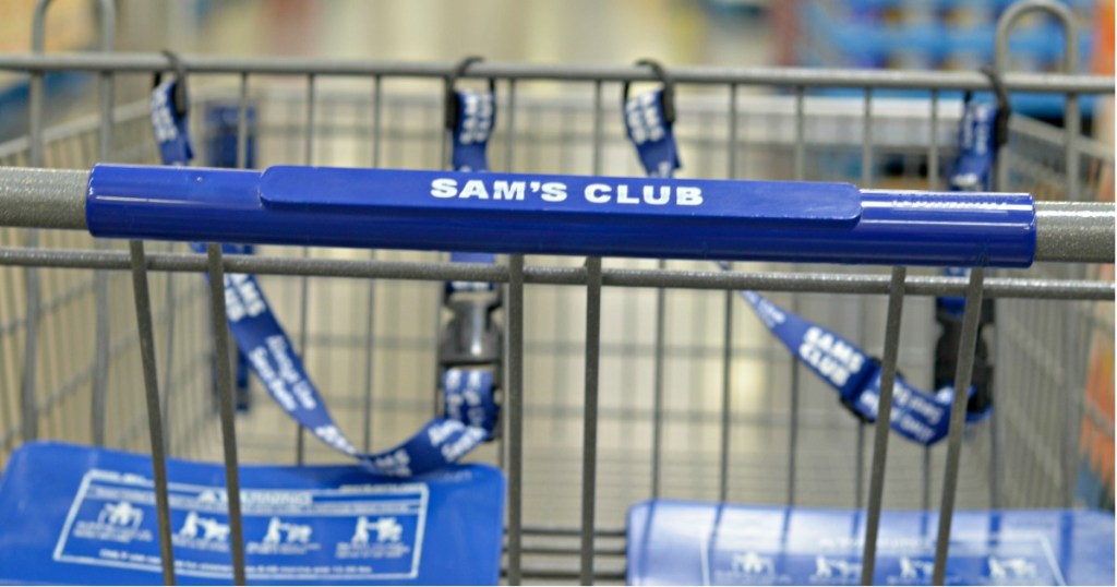 handle on a Sam's Club cart