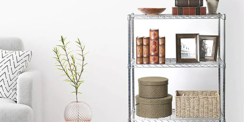 Chrome 4-Tier Steel Wire Shelving Unit Only $26 on HomeDepot.com (Regularly $33)