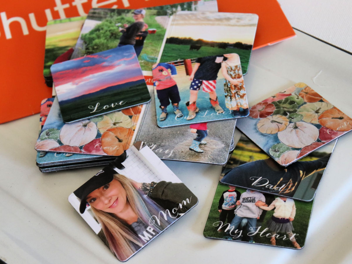 multiple shutterfly Magnets on counter