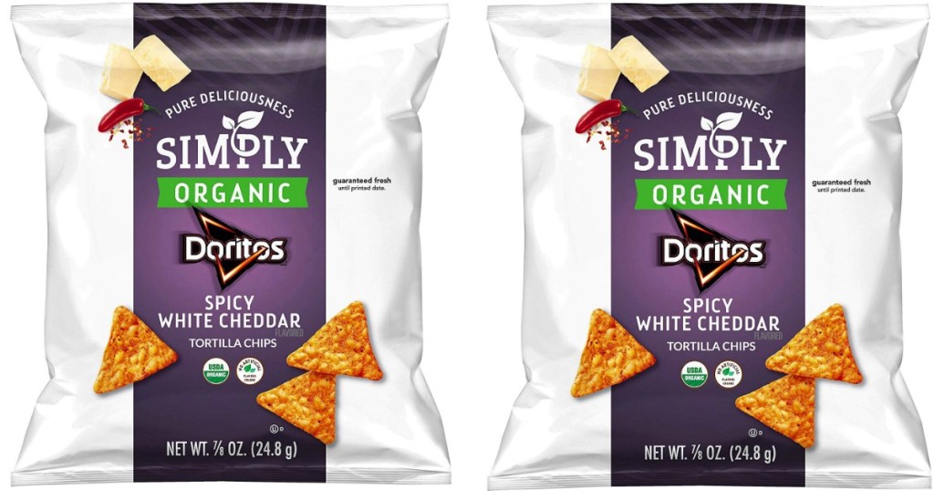 two packs fo Doritos Simply Organic