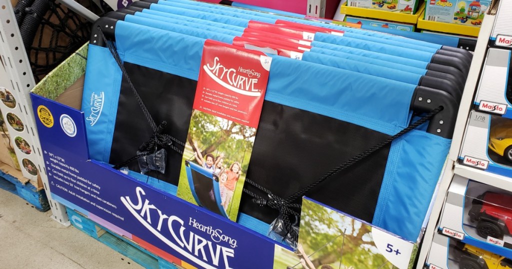 SkyCurve Curved Swing at Sam's Club in display in store 