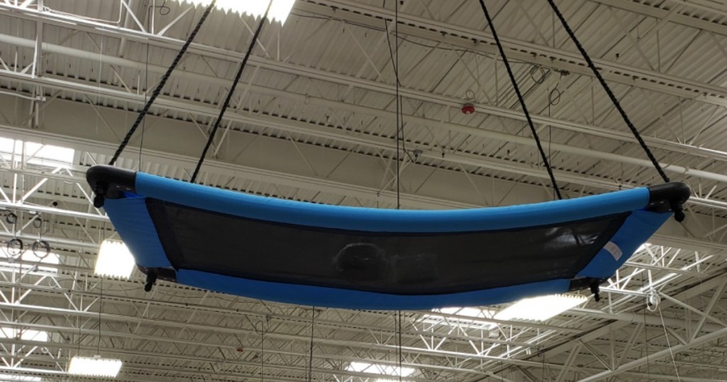 SkyCurve Curved Swing at Sam's Club on display in store 