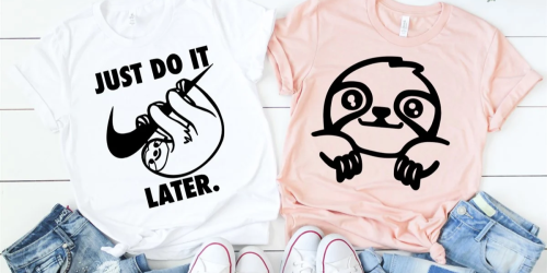 Sloth T-Shirts as Low as $17.98 Each Shipped at Jane.com