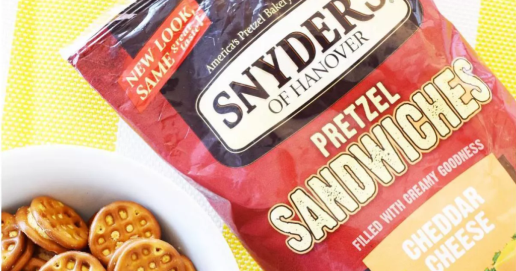 Snyder's of Hanover Pretzel Sandwiches Cheddar Cheese