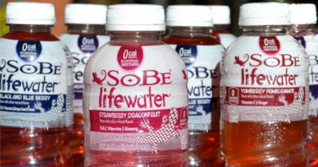 SoBe Lifewater bottles of various flavors