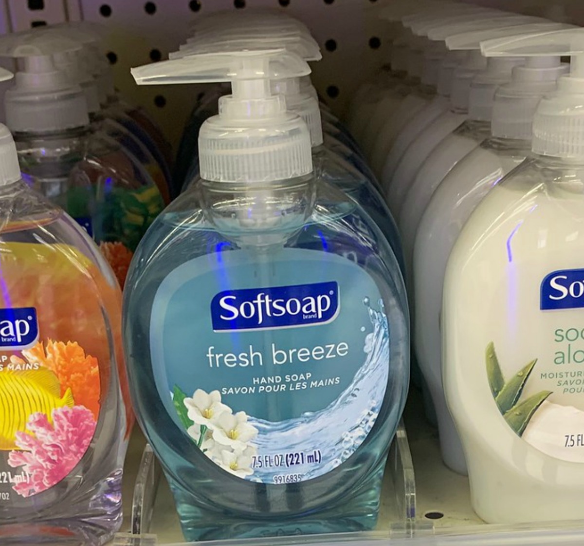 fresh breeze scented hand soap from soft soap in store on shelf