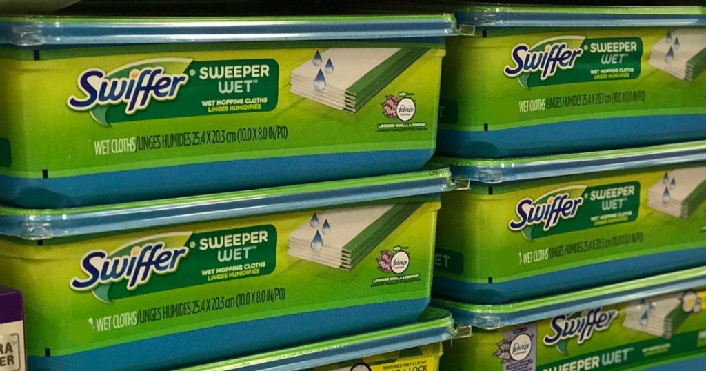 Swiffer Sweeper Wet refills on store shelf