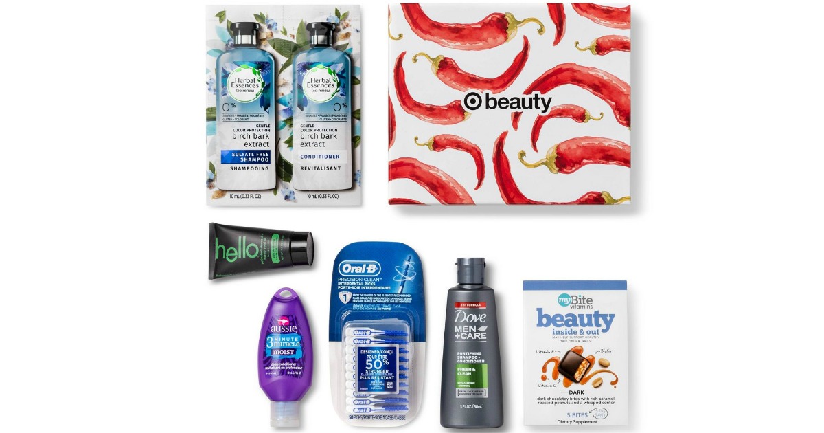Target Beauty Box with samples