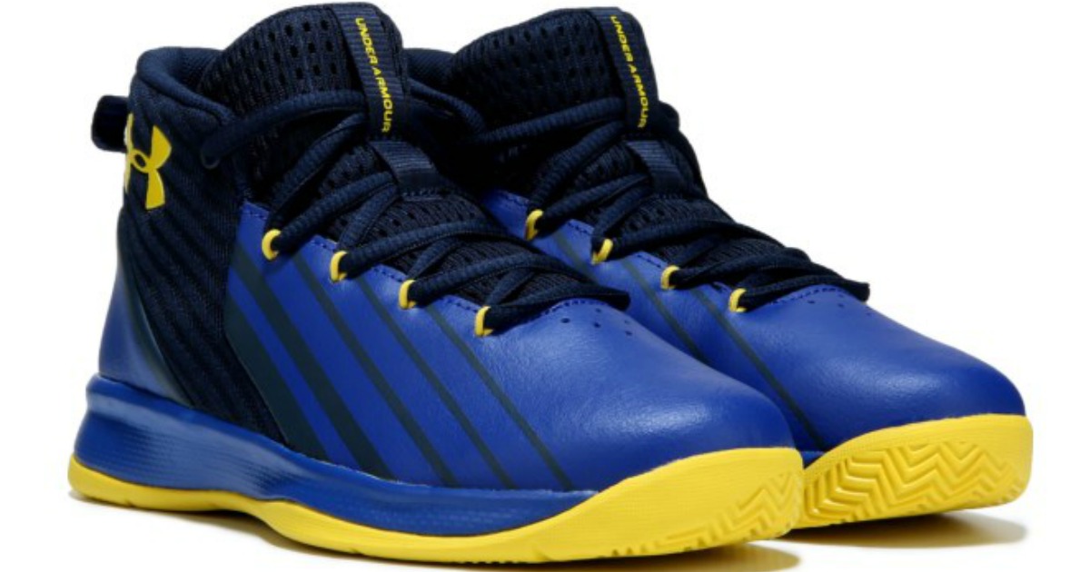 under armour shoes blue and yellow