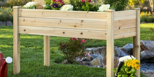 Rectangular Elevated Garden Planter Stand Only $64.99 Shipped