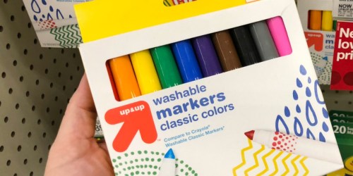 Up & Up Washable Markers 10-Count ONLY 55¢ at Target (Regularly $3) | More School Supply Deals