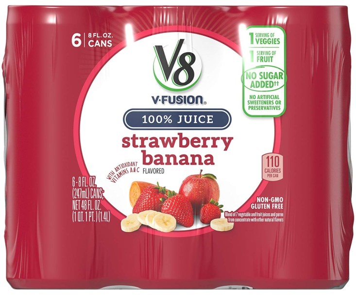 V8 V- Fusion Strawberry Banana 6 pack