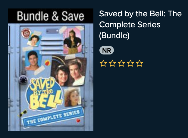 VUDU Saved by the bell