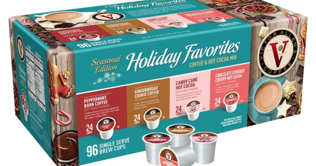 Victor Allen's 96-Count Holiday Favorites Variety K-Cups Only $14.99 at