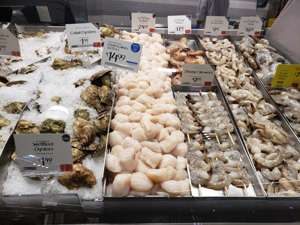fresh scallops at whole foods