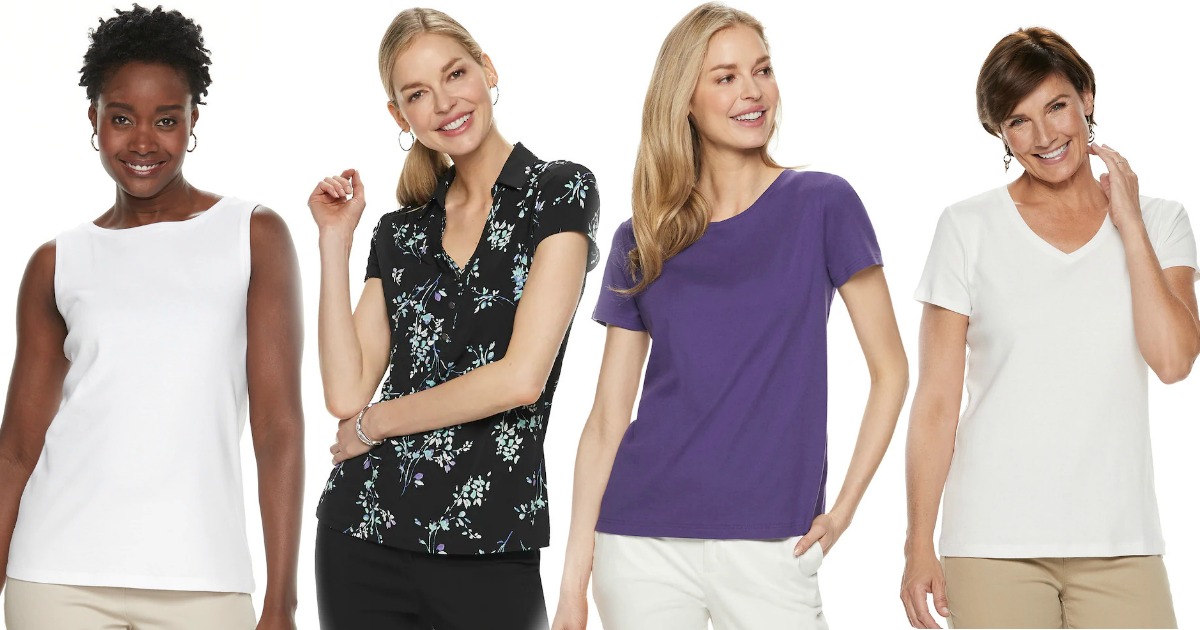 Croft & Barrow Women's Tops as Low as $4.79 at Kohl's (Regularly $13+)