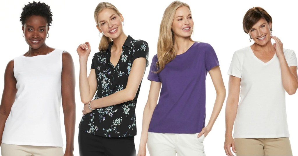 Croft And Barrow Women S Tops As Low As 4 79 At Kohl S Regularly 13