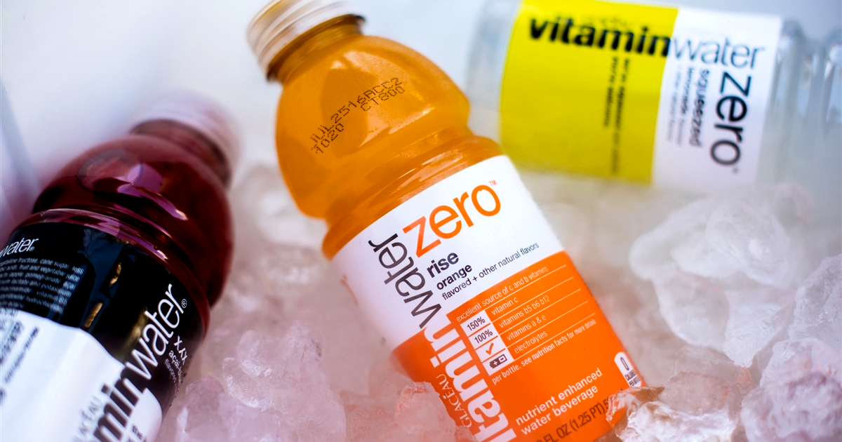 orange vitamin water zero on ice