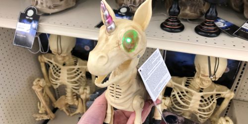 Animated Unicorn Skeletons Are a Thing at Big Lots