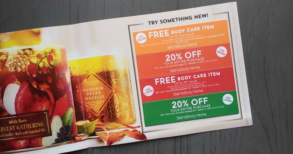 New Bath & Body Works Coupon Booklet w/ FREE Item Offers ...