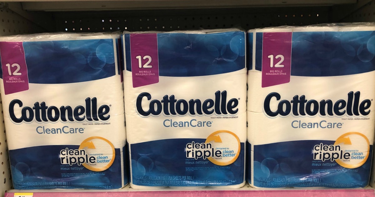 cottonelle tp on walgreens store shelf