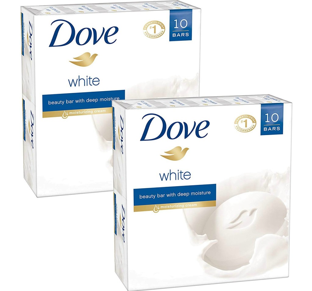 dove white bar soaps 20-pack