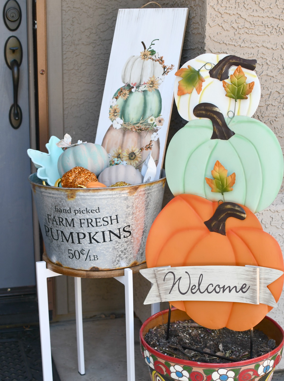 I Used Hobby Lobby Fall Decor To Style My Front Porch For Less