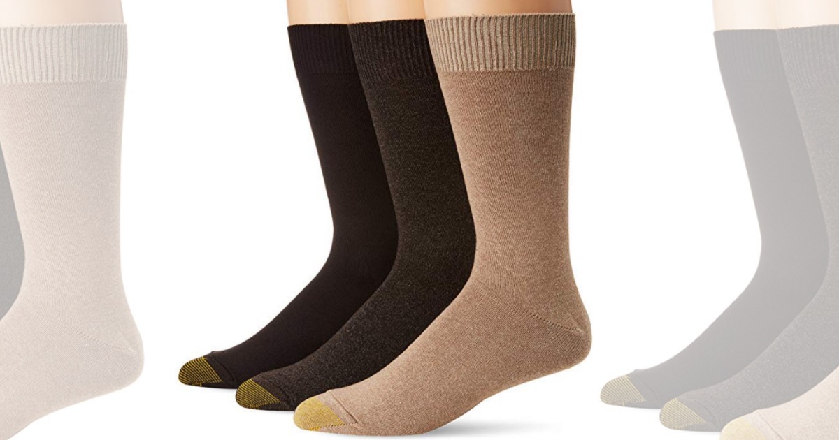 Gold Toe Men's Crew Socks 3Pack Just 3.50 at Amazon (Regularly 18)