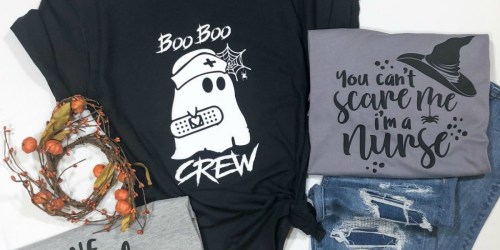 Cute T-Shirts as Low as $14.99 + FREE Shipping | Football, Halloween, Nurses & More