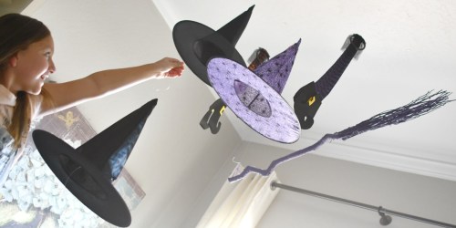 Hocus Pocus DIY Floating Witch Hats | Fun Halloween Decor