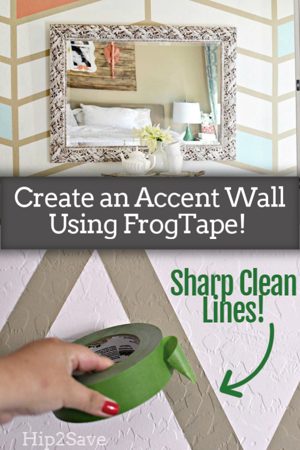 Use Frog Tape To Paint A Fun Accent Wall In Your Home Easy Diy - How To Paint A Wall With Frog Tape