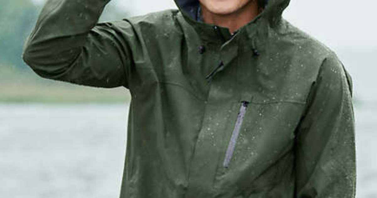 Lands end mens waterproof cheap jacket