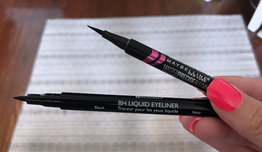 bh cosmetics eyeliner vs maybelline eyeliner
