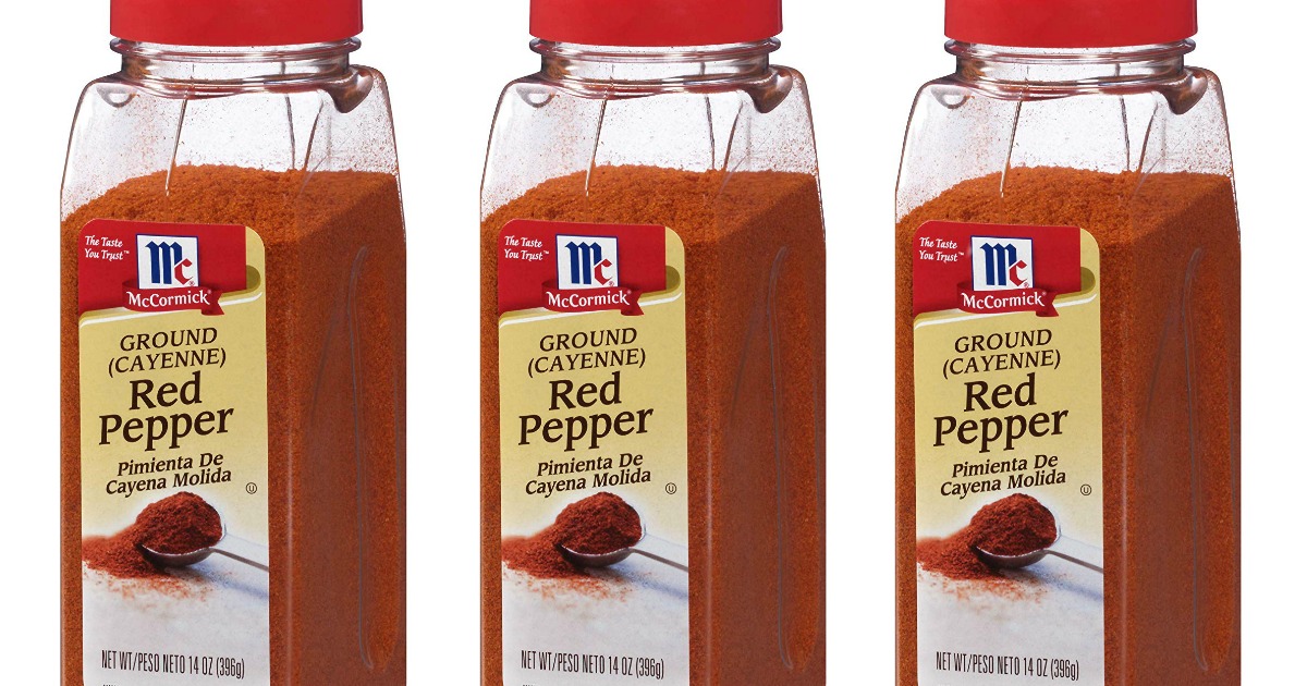 containers of mccormick ground red pepper