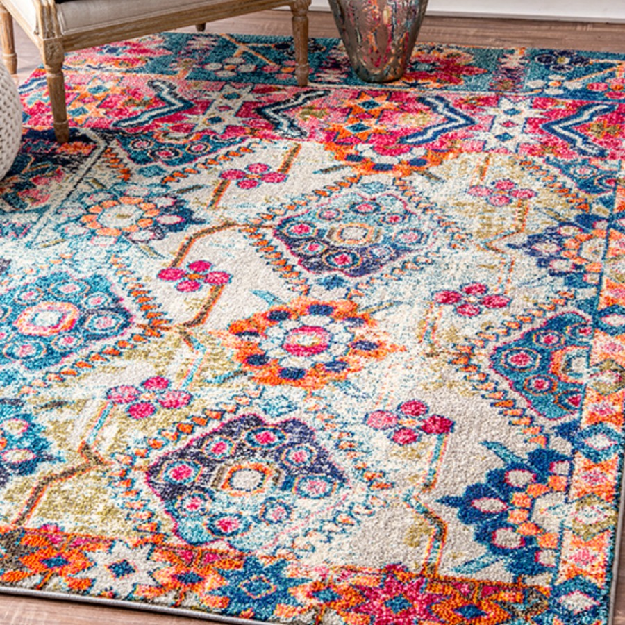 multi-colored rug 