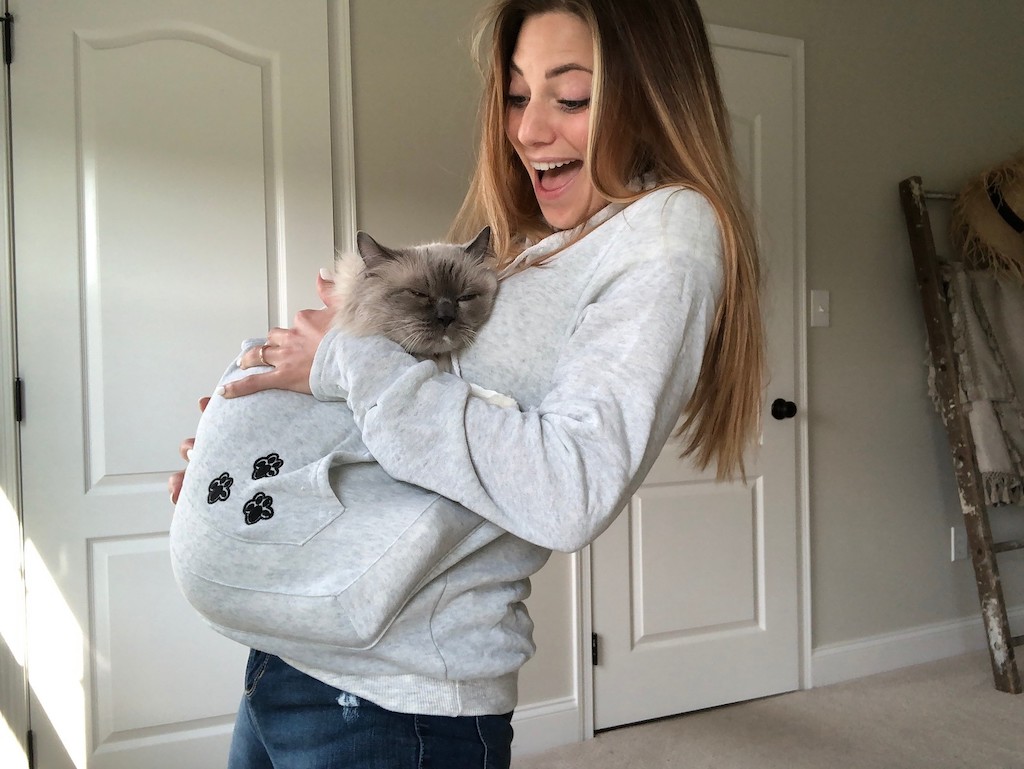 cat hoodie blanket