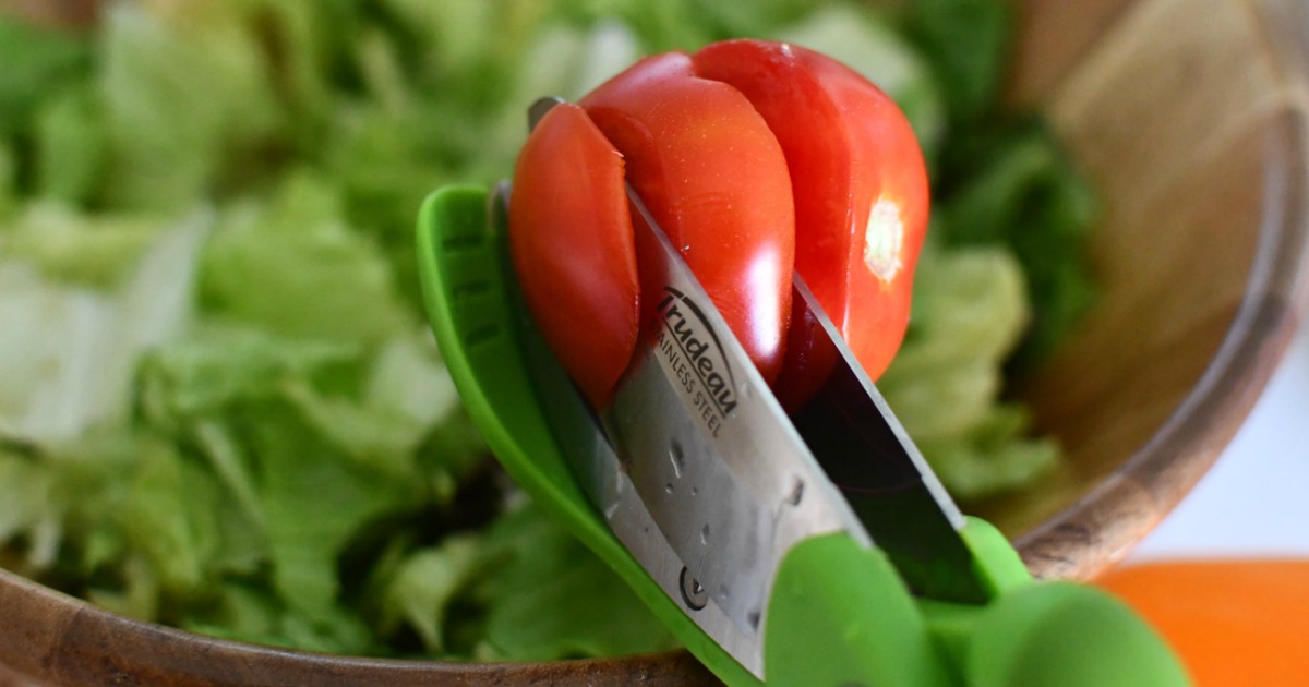 Toss and Chop Salad Tongs, Salad Chopper, Heavy Duty Kitchen Salad Scissors,  Multifunction Double Blade Salad Cutting Tool (Black Salad scissor) - Yahoo  Shopping