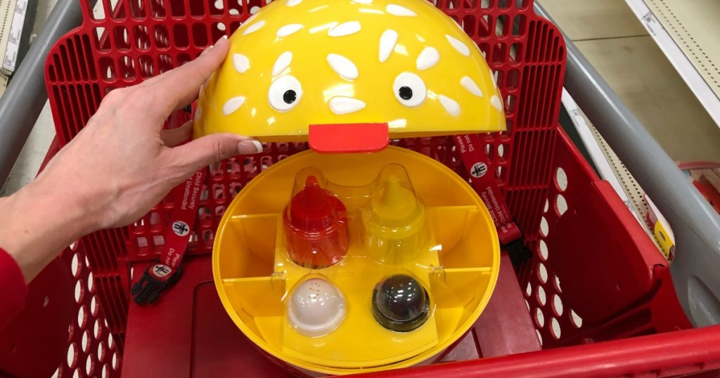 sun squad hamburger caddy in a Target cart