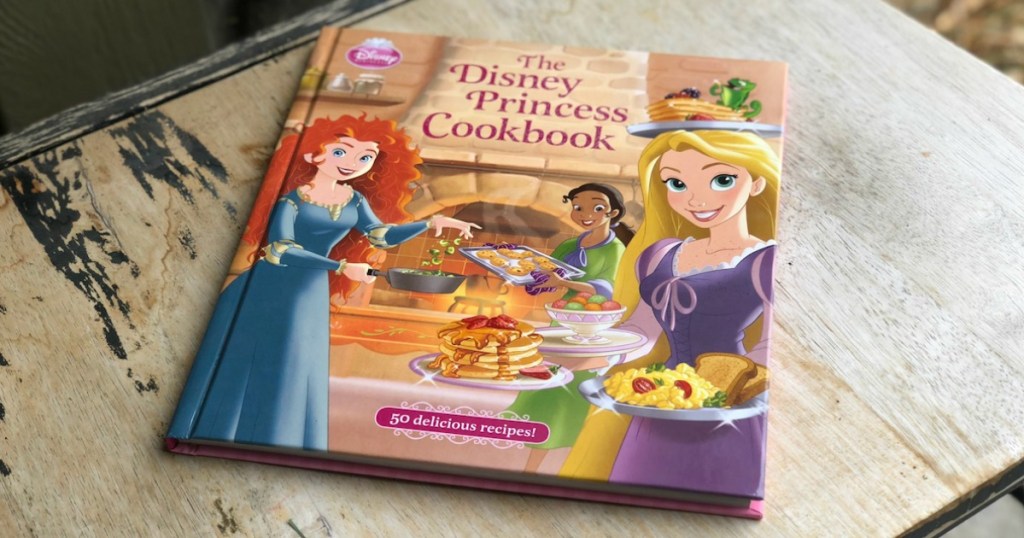 hardcover copy of the Disney Princess book on a table