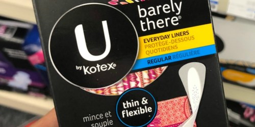 U by Kotex Barely There Liners 100-Count Just $3.97 Shipped at Amazon