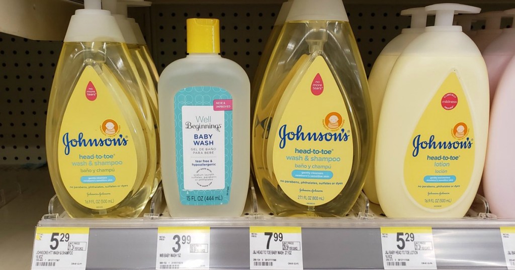 johnson's baby shampoo and lotion at walgreens