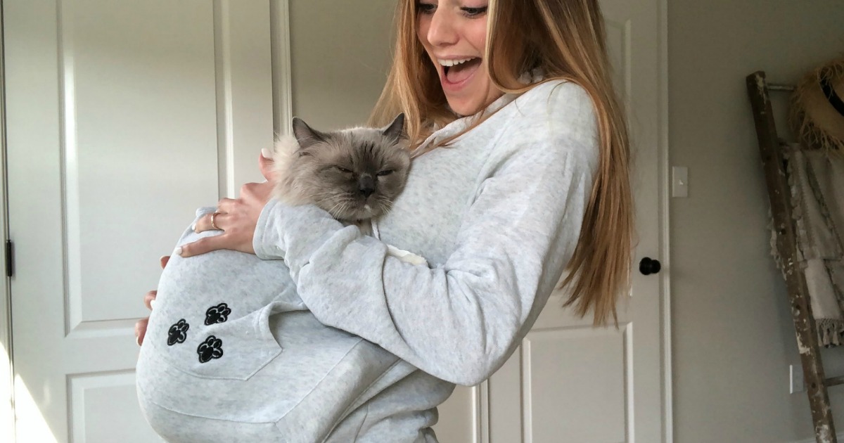 Cat Hoodie Blanket Sweatshirt More Fun Amazon Hoodies