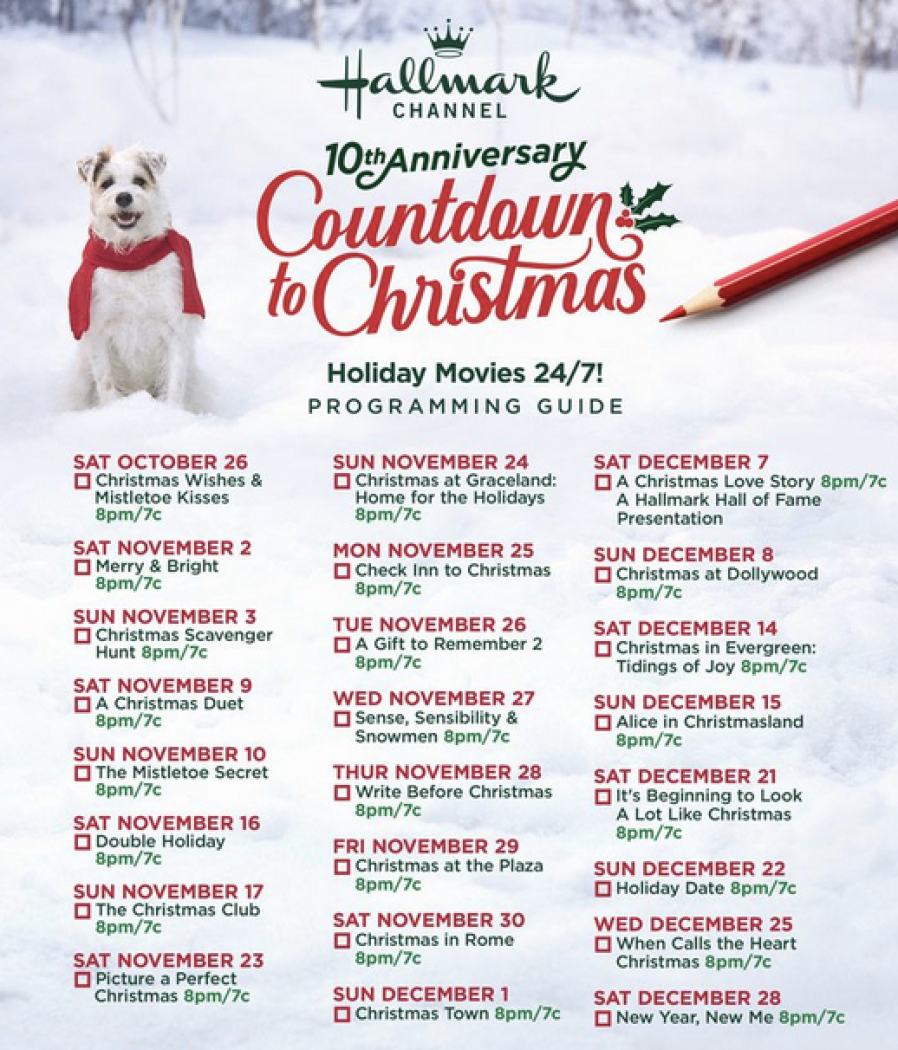 The Hallmark Channel Christmas Movies List for 2019 is Here