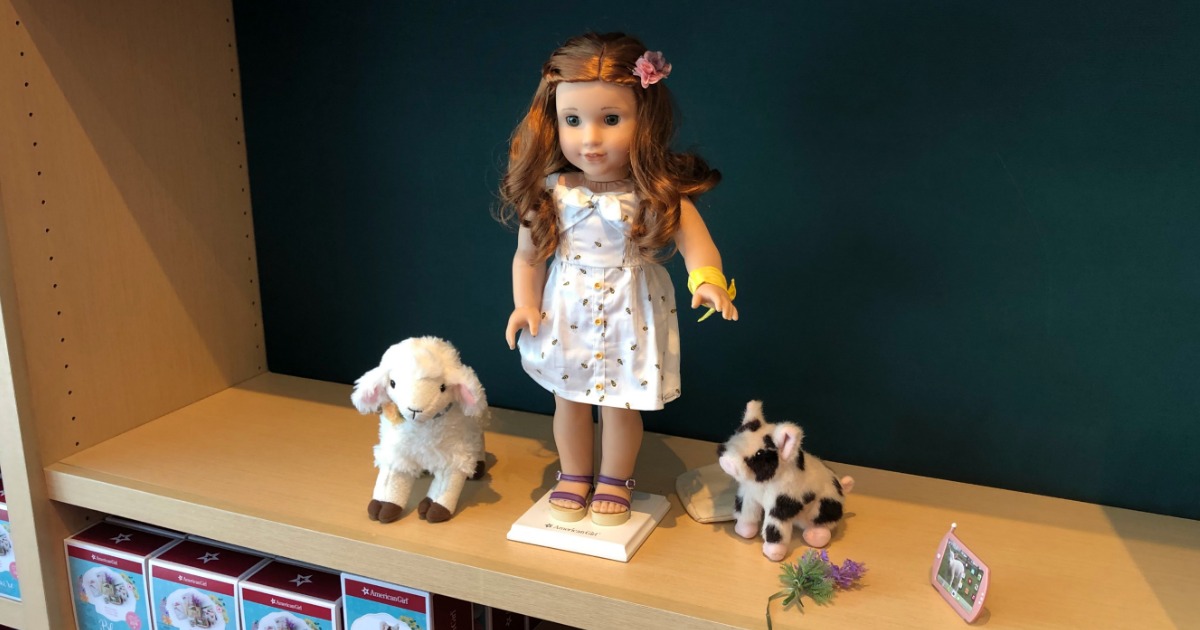 American Girl Blaire with plush animals