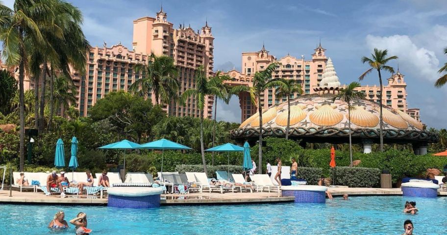 Atlantis Resort by the pool